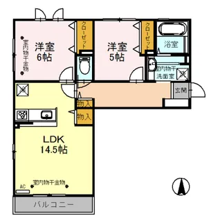 せせらぎ【3階】の間取り