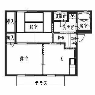マンション ブルーバードB【1階】の間取り