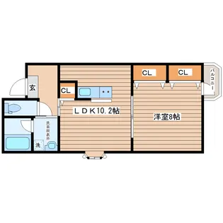 グラツィ【2階】の間取り