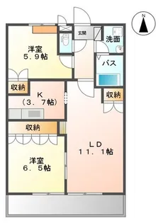 フォルトゥーナ(Fortuna)【2階】の間取り