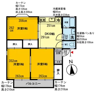 セサミ向新庄【1階】の間取り