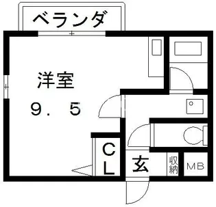 グランドール永和【3階】の間取り