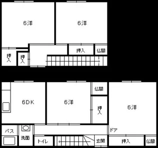 メゾネット林 A棟の間取り