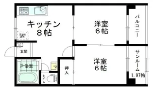 チューリップハウス【1階】の間取り