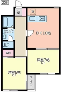 ベルハウス蒲田南【2階】の間取り
