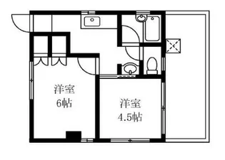 岩井マンション【4階】の間取り
