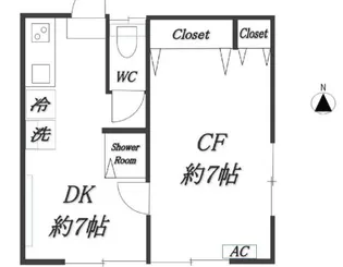 アイリス西赤羽【2階】の間取り