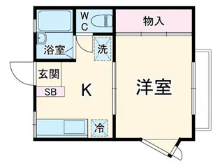 サンハイツ【2階】の間取り