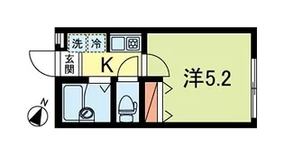 イーストコート南阿佐谷【1階】の間取り