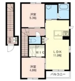 マルベリーI【2階】の間取り