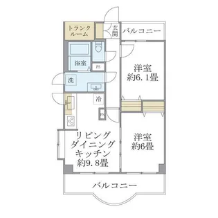 西船橋スクエアガーデン【11階】の間取り