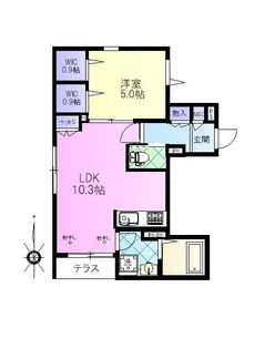 SORA新高円寺【1階】の間取り