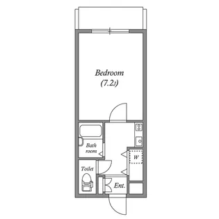 エバースクエア同心【3階】の間取り