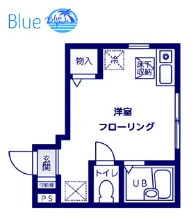 ケーフラット湘南【1階】の間取り