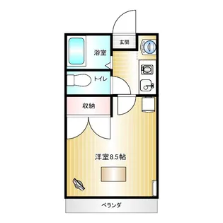 グレ スコート24MK-C【3階】の間取り