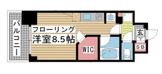 アスヴェル神戸駅前【9階】の間取り