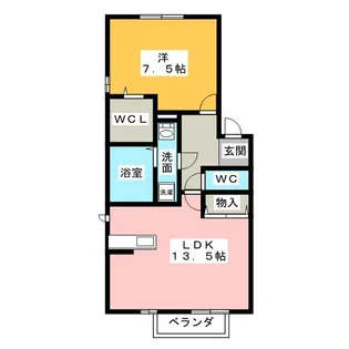 リビングタウン下奈良 C【1階】の間取り