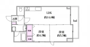 メゾンリブラOHSHITA【3階】の間取り
