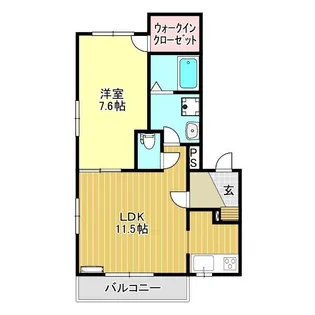 ヴィブレソレイユ【1階】の間取り