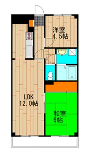ラ・プリメーラ【6階】の間取り