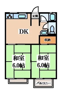 ガーデンパレスSK【2階】の間取り