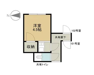 五月荘【1階】の間取り