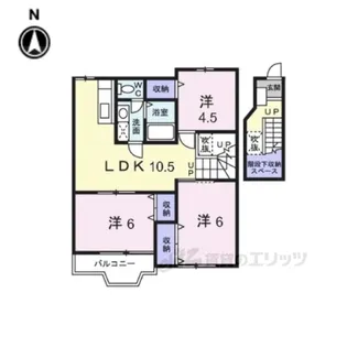 シャルマンアビテ2【2階】の間取り