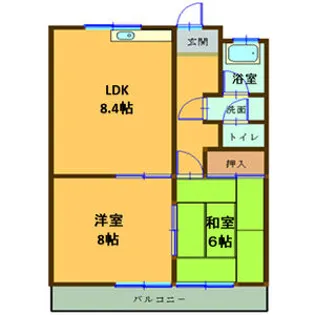 ロワメゾンのぞみ【2階】の間取り