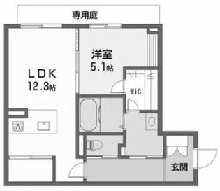シャーメゾン・アエロポール【1階】の間取り