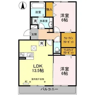 マイリーブル【1階】の間取り