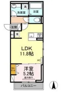 パーク倉敷【3階】の間取り
