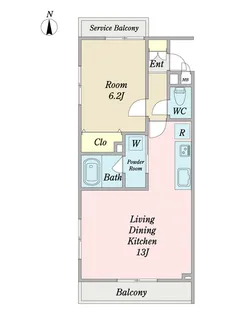 マノール富沢【3階】の間取り