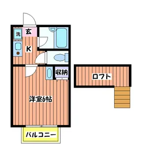 エクセレンス立川【1階】の間取り