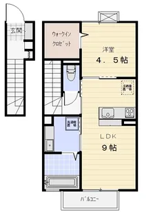 エスパティオン【2階】の間取り