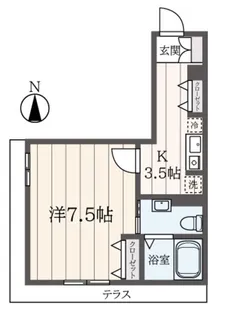 フラット高田【2階】の間取り