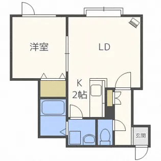 ヴェルソー【2階】の間取り