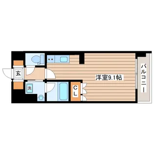 セレブアロース長町【9階】の間取り