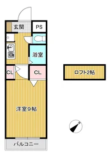 ルミエールガーデンI番館【2階】の間取り