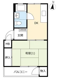 UR公田町【5階】の間取り