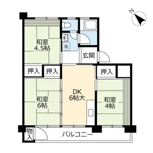 UR徳力【4階】の間取り