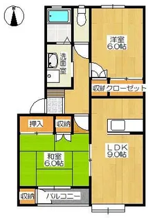ソレアード・ルガール【2階】の間取り