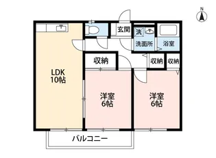 エスポワール八千代台B【1階】の間取り
