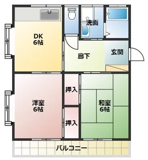 ブルーアイ羽尾【1階】の間取り