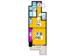 Krehl宿院【7階】の間取り