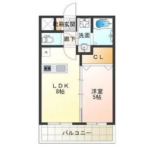 アリーバ鶴見橋【1階】の間取り