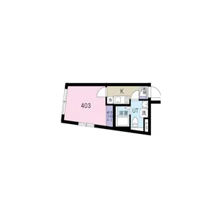 ラリュール不動前【4階】の間取り