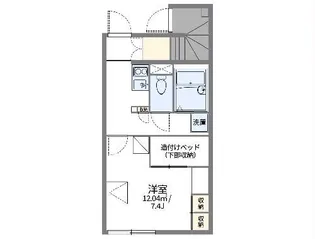 レオパレスKOHKI【1階】の間取り