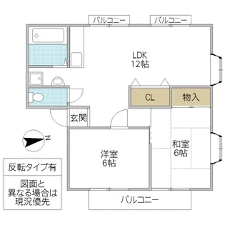シーウィンドハイツ【2階】の間取り