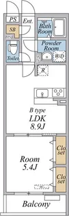 リブリ・南品川【1階】の間取り