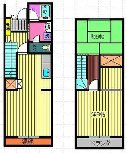 第2錦フルーツコーポ【1階】の間取り